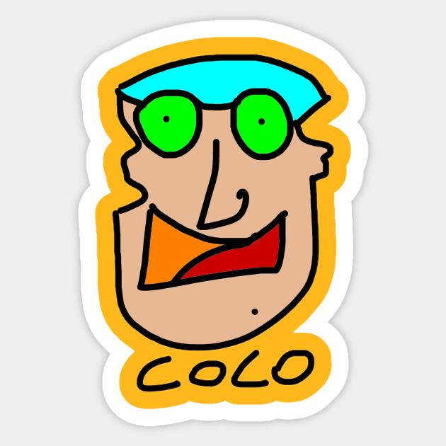 Coco the Dude Sticker by Gizi Zuckermann Art